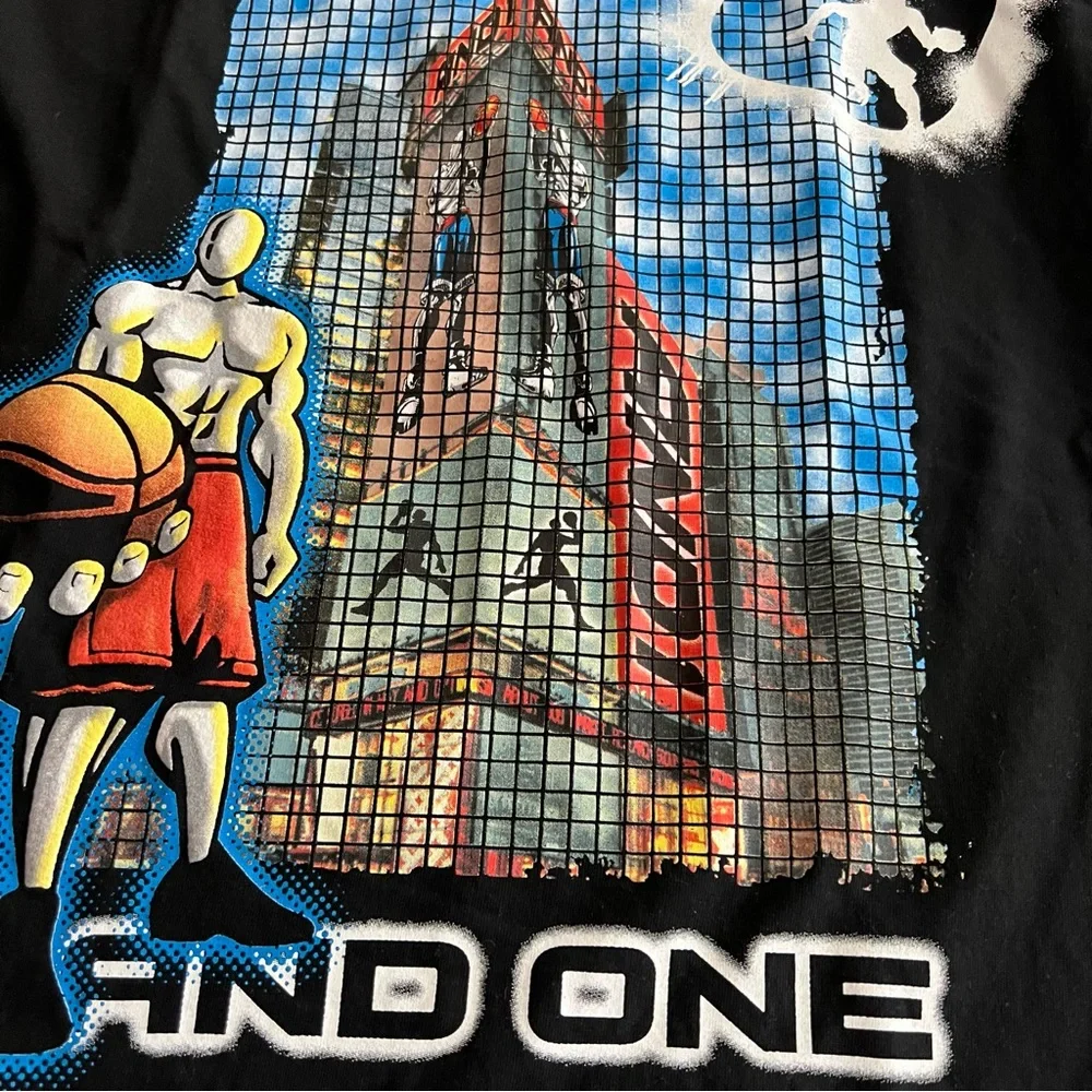 NWT AND1 Basketball Graphic Tee Size XL 100% Cotton